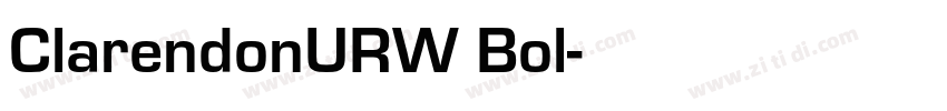 ClarendonURW Bol字体转换